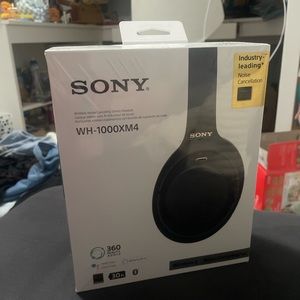 Brand new noise cancelling Sony WH-1000XM4 slight sharpie marks on packaging